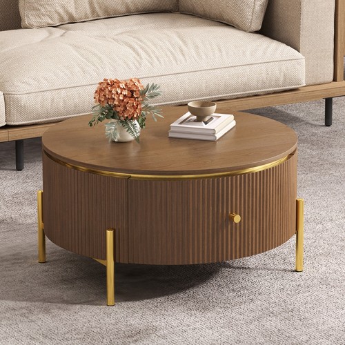 Modern round coffee - round, table