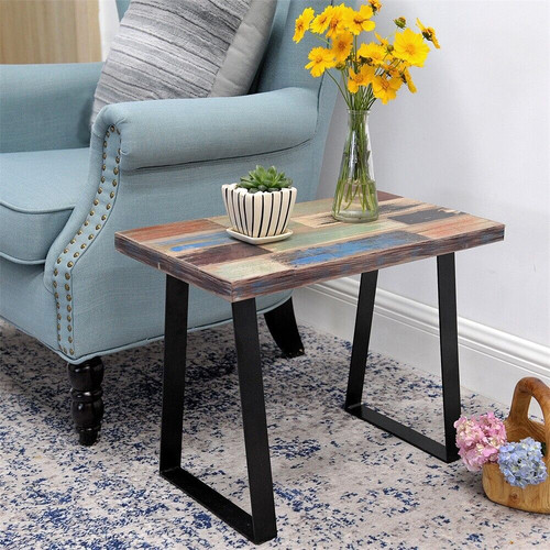 Greenage side table reclaimed - table,