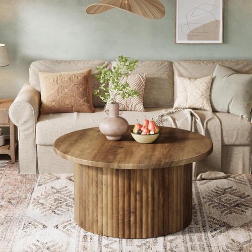 Round coffee table - round,